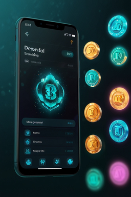 Móvil con app de casino